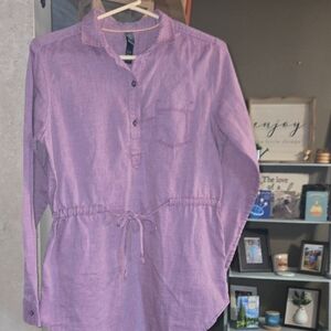 Mountain Hardwear Plum Herringbone Shirt